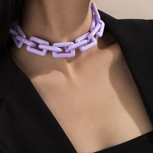 Pastel Lavender Chain Link Choker